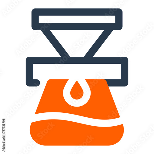 Coffee Filter Filtering Device for Coffee Icon Illustration