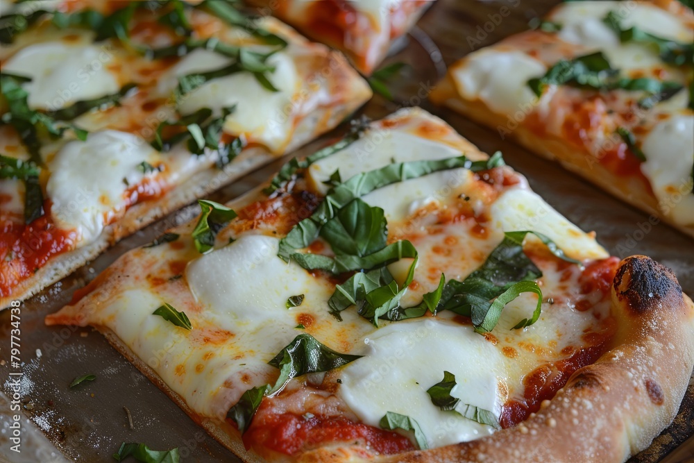 Freshly Baked Pizza Snack Idea: Delicious Mozzarella Slice