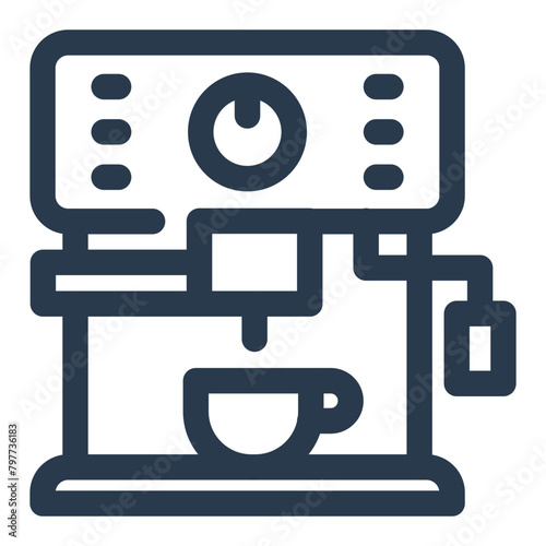 Espresso Machine Appliance Icon Vector Illustration