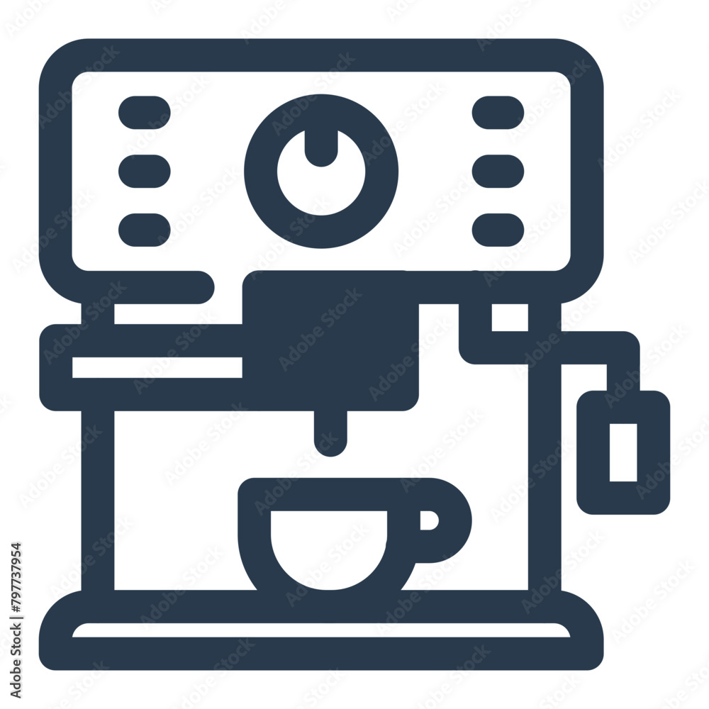 Espresso Machine Appliance Icon Vector Illustration