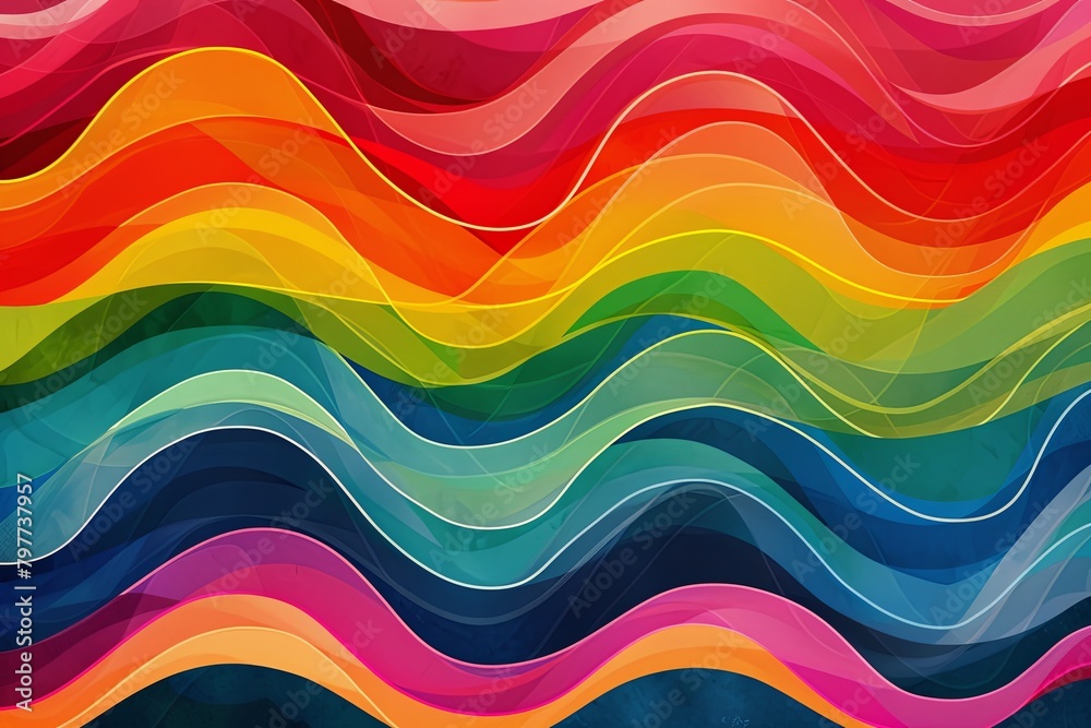 Psychedelic Wave: Retro Gradient Colors Event Backdrop