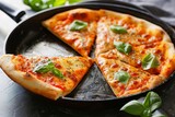 Stretchy Mozzarella Meltdown: Authentic Italian Margarita Pizza Recipe Sizzling in Pan