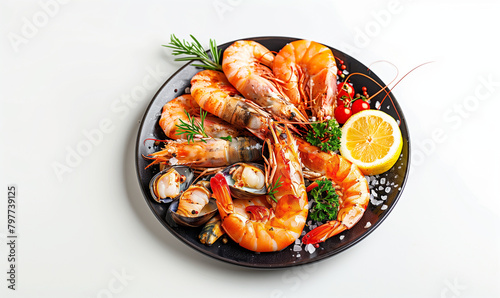 Tasty Seafood Plate: Cooking for Health and Wellness 