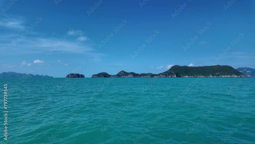 Breath-taking image of Mu Ko Ang Thong National Marine Park in Thailand, with its stunning azure waters. Breath-taking image of Mu Ko Ang Thong National Marine Park in Thailand, with its stunning azure waters.