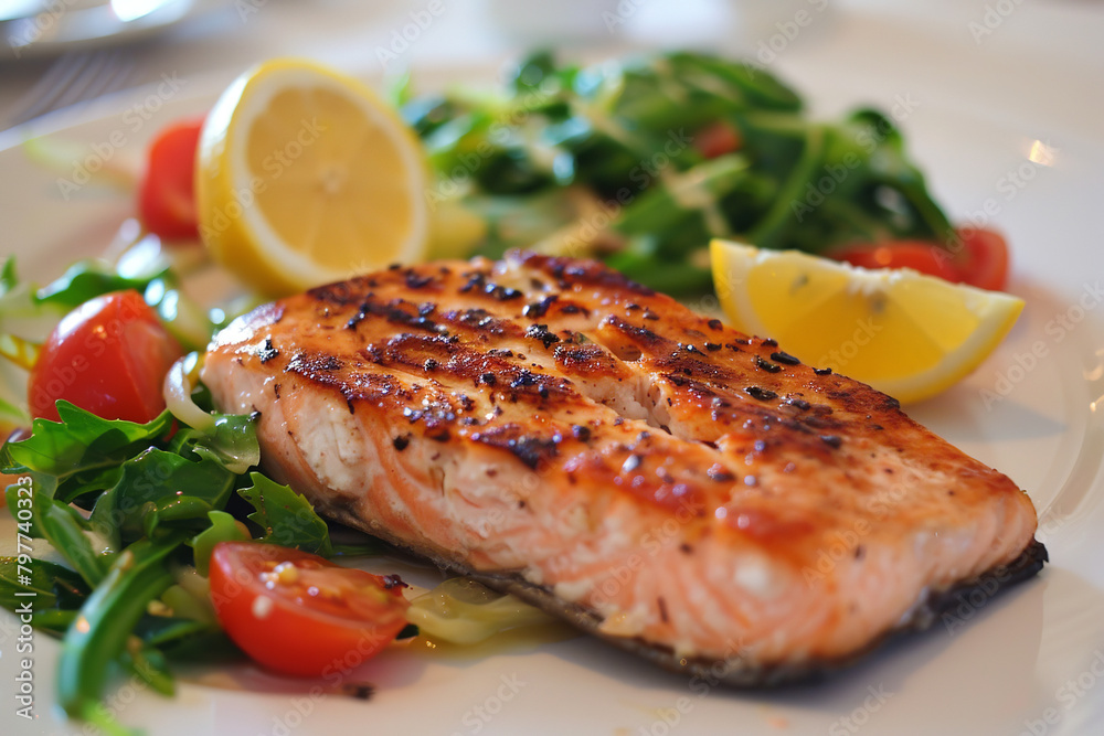 fish and asparagus on a plate, bright and airy photography fish and asparagus on a plate, bright and airy photography