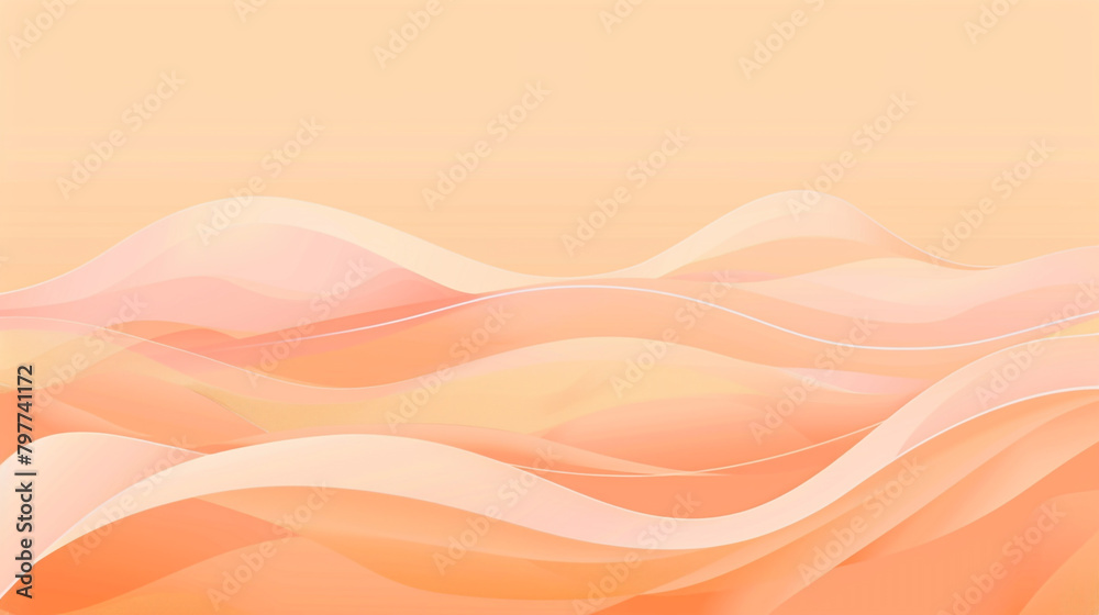 High Definition in Pastel Peach Minimal Wave Vector Background. High Definition in Pastel Peach Minimal Wave Vector Background.