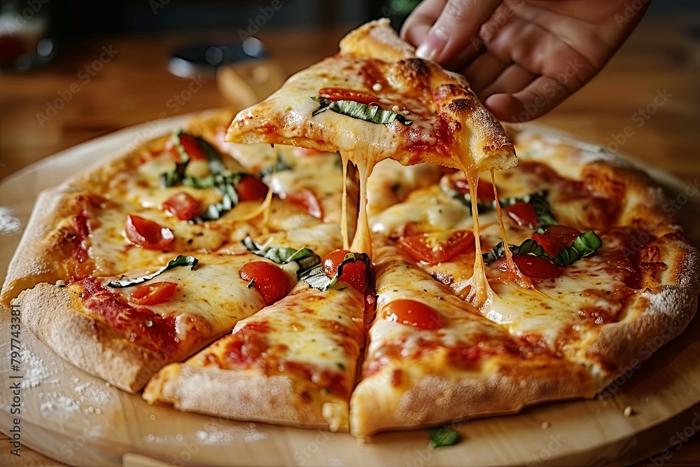 Fast and Delicious: Freshly Baked Italian Pizza - A Cheesy Snack Heaven Fast and Delicious: Freshly Baked Italian Pizza - A Cheesy Snack Heaven