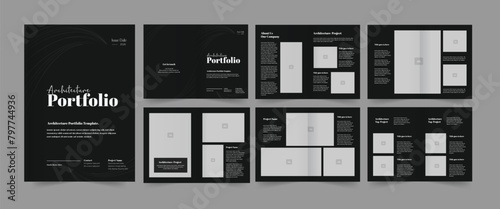 Corporate Architecture Portfolio Template A4 Portfolio Interior Portfolio Design