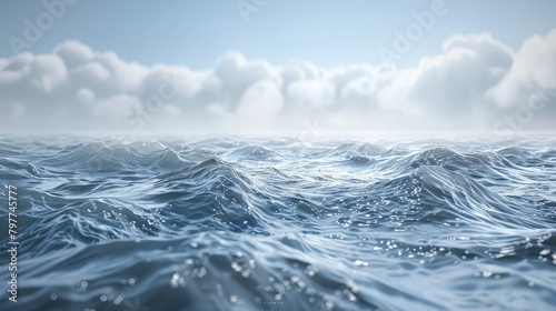 Powerful High Tide A Dynamic D Rendering of the Oceans Natural Surge