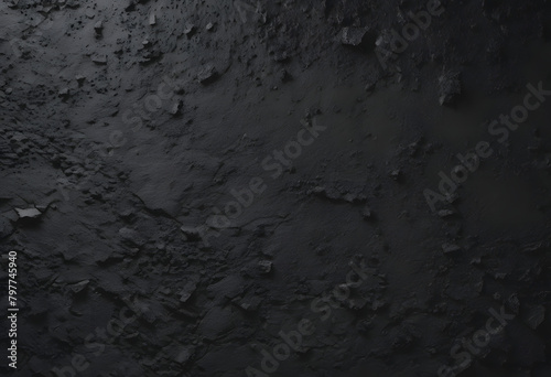 Textured Abstract Dark Surface - Black Background with Subtle Detail for Creative Design
