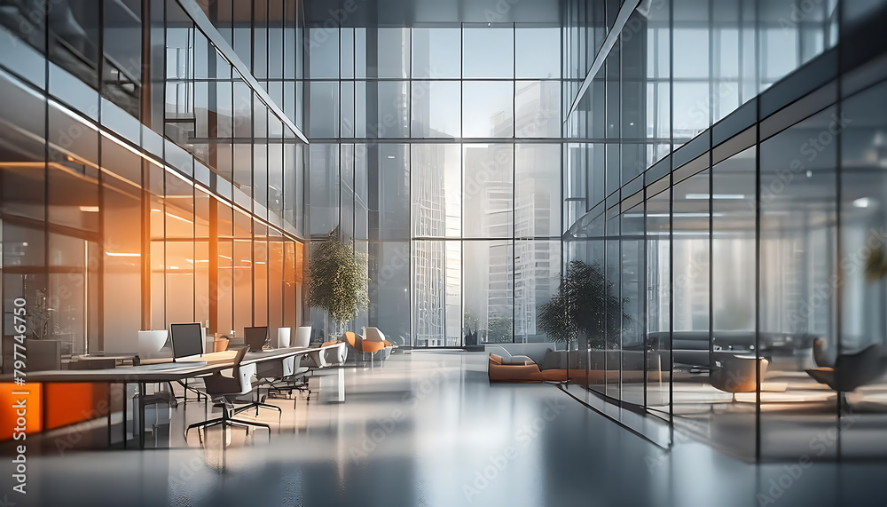 interior of a modern office building interior of a modern office building