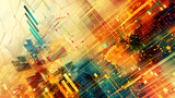 Abstract technical background. Big data binary code futuristic information technology, data flow,computer network computer security,Virtual data background, binary code information bit on computer


