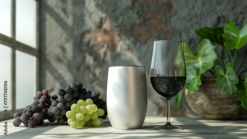 Tumbler mockup, 3d render