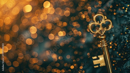 Golden key symbolizing unlocking opportunities