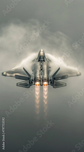 a fighter jet flying in the sky