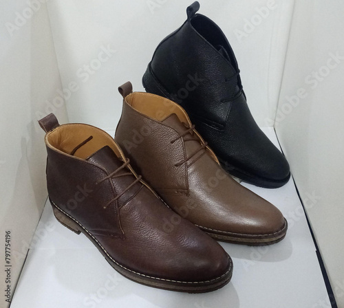 this the picture of men`s high ankle formal (dress) executive leather Shoes.
Men's Lace Up High Top Leather Dress Club Shoes Business Ankle Boots Fashion