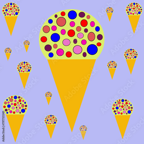 set of ice cream