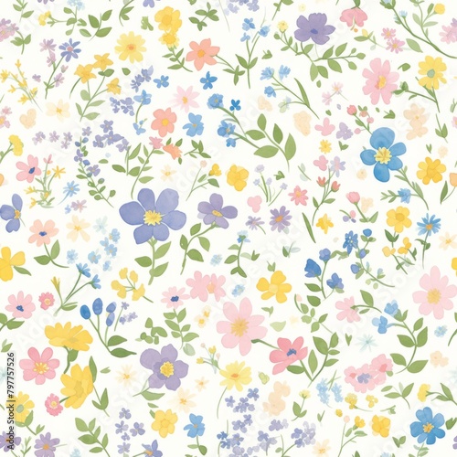 Pastel Succulent Garden - Watercolor Illustration for Botanical Art Vintage Floral Elegance. Design for background, graphic design, print, poster, interior, packaging paper