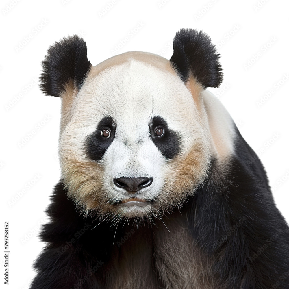 Fototapeta premium giant panda isolated on white