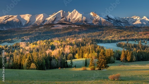 Fototapeta tatry góra polana krajobraz