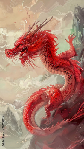 Red dragon of China