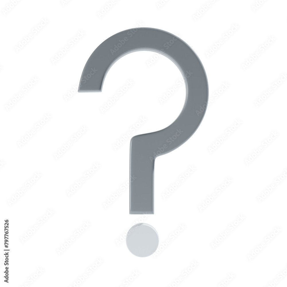 question mark 3d icon and illustration question mark 3d icon and illustration