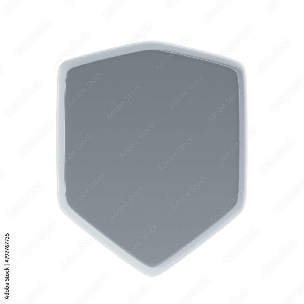 shield 3d icon and illustration shield 3d icon and illustration