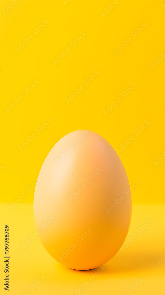 A yellow egg, smooth and round A yellow egg, smooth and round
