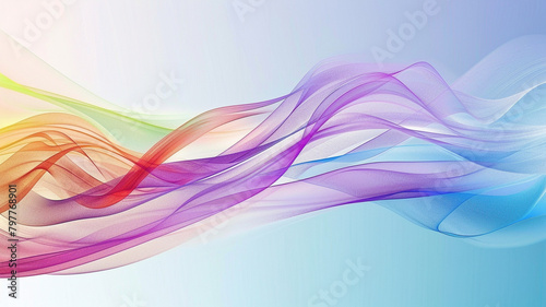 Abstract colorful wave background, rainbow color background