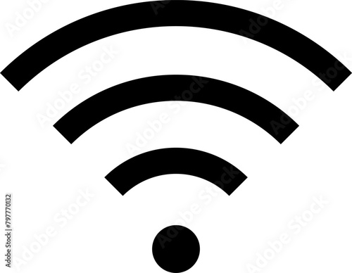 Wi-Fi Icon Vector. Wireless and wifi icon symbols and sign.