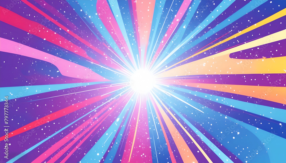 Abstract pop background with explosion of colors to the beat Abstract pop background with explosion of colors to the beat