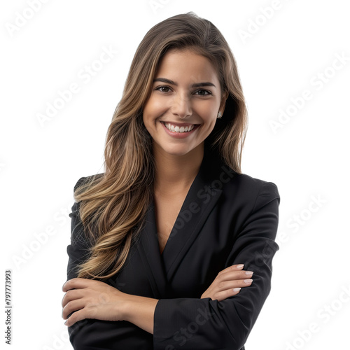 portrait of a businesswoman isolated