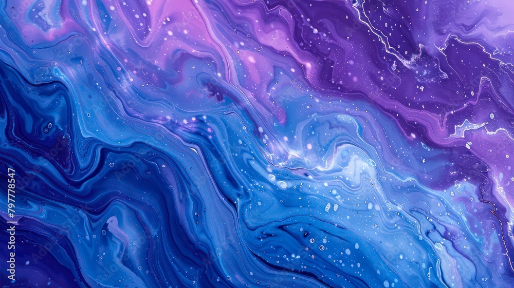 Blue and purple marble texture. Abstract fluid art painting background. Blue and purple marble texture. Abstract fluid art painting background.
