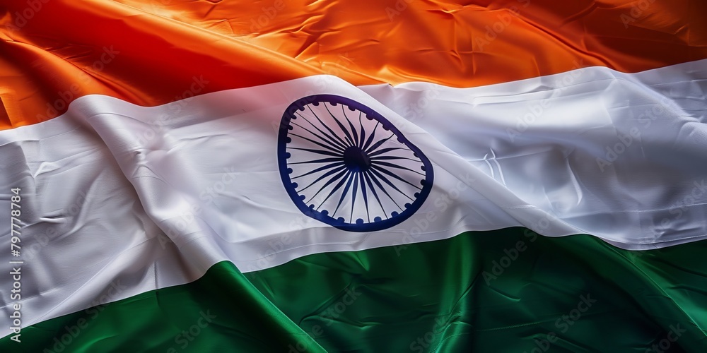 A waving india flag, generated with AI