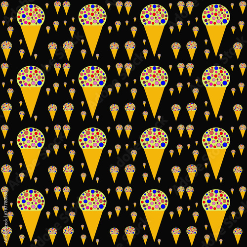 pattern with ice cream