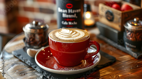 artisanal espresso drinks crafted by skilled baristas, decadent blend of chocolate and espresso topped with whipped cream.