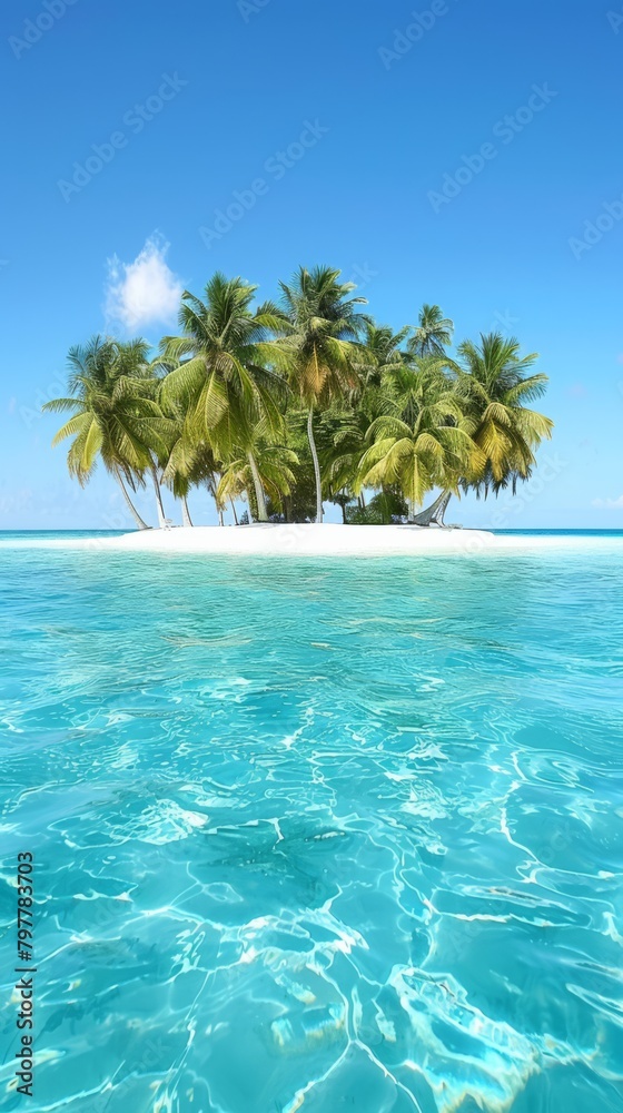 Scenic picture of tropical islands, generated with AI Scenic picture of tropical islands, generated with AI