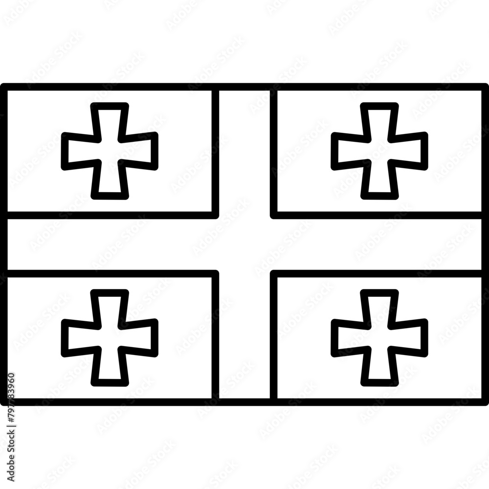 Obraz premium Georgia icon