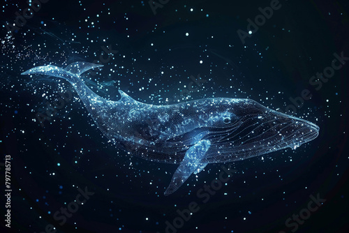 Images of stars resembling blue whales photo