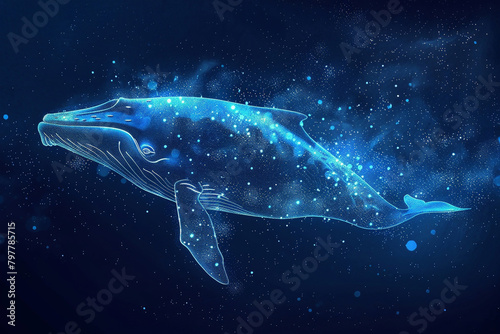 Images of stars resembling blue whales