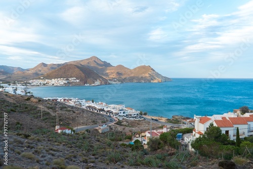 Fototapeta Naklejka Na Ścianę i Meble -  Small town with beach in Almeria Spain 18