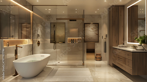 Elegant Retreat  Luxurious Bathroom Escape