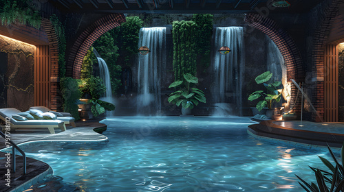 Serene Oasis  Luxury Spa Pool Area