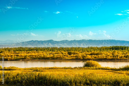Nalati Grassland in Xinjiang, China-Ili Scenery © nan