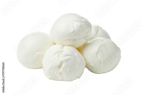 A mound of fluffy white marshmallows resting on a pristine white surface