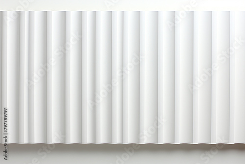 3d rendering of a white wall with white sheet of paper