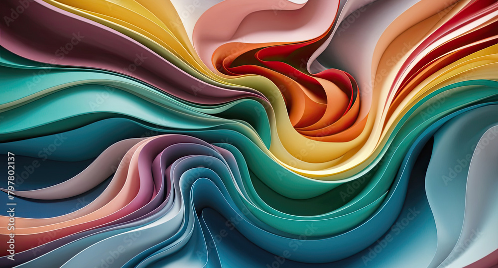 Abstract colorful background with swirls, Let the bold colors and dynamic waves and texture. Generative AI Abstract colorful background with swirls, Let the bold colors and dynamic waves and texture. Generative AI