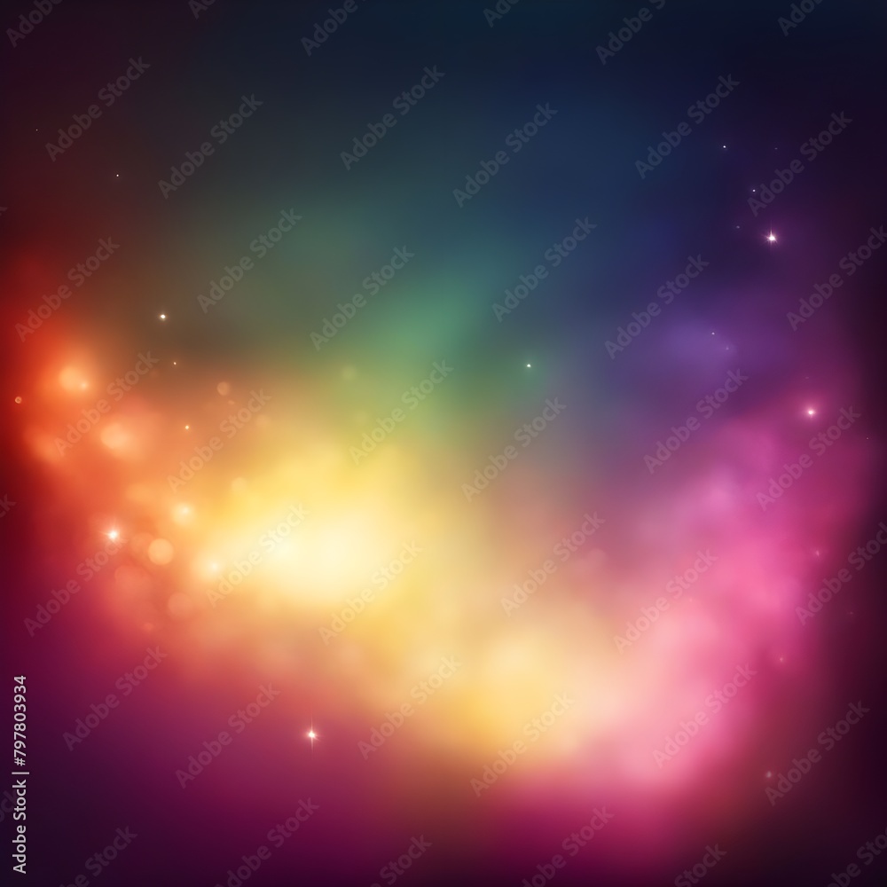 Abstract magic colorful light background. Abstract flowing wavy, smoke lines. Vibrant colorful digital dynamic wave background.