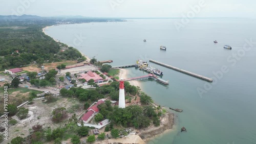 aerial footage of view from the top of the mountain