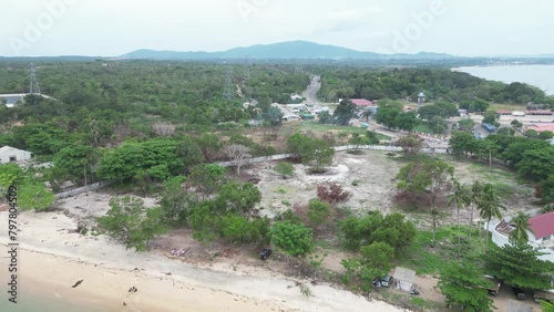 aerial view of bay and the city of the city